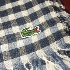 Lacoste Plaid Scarf